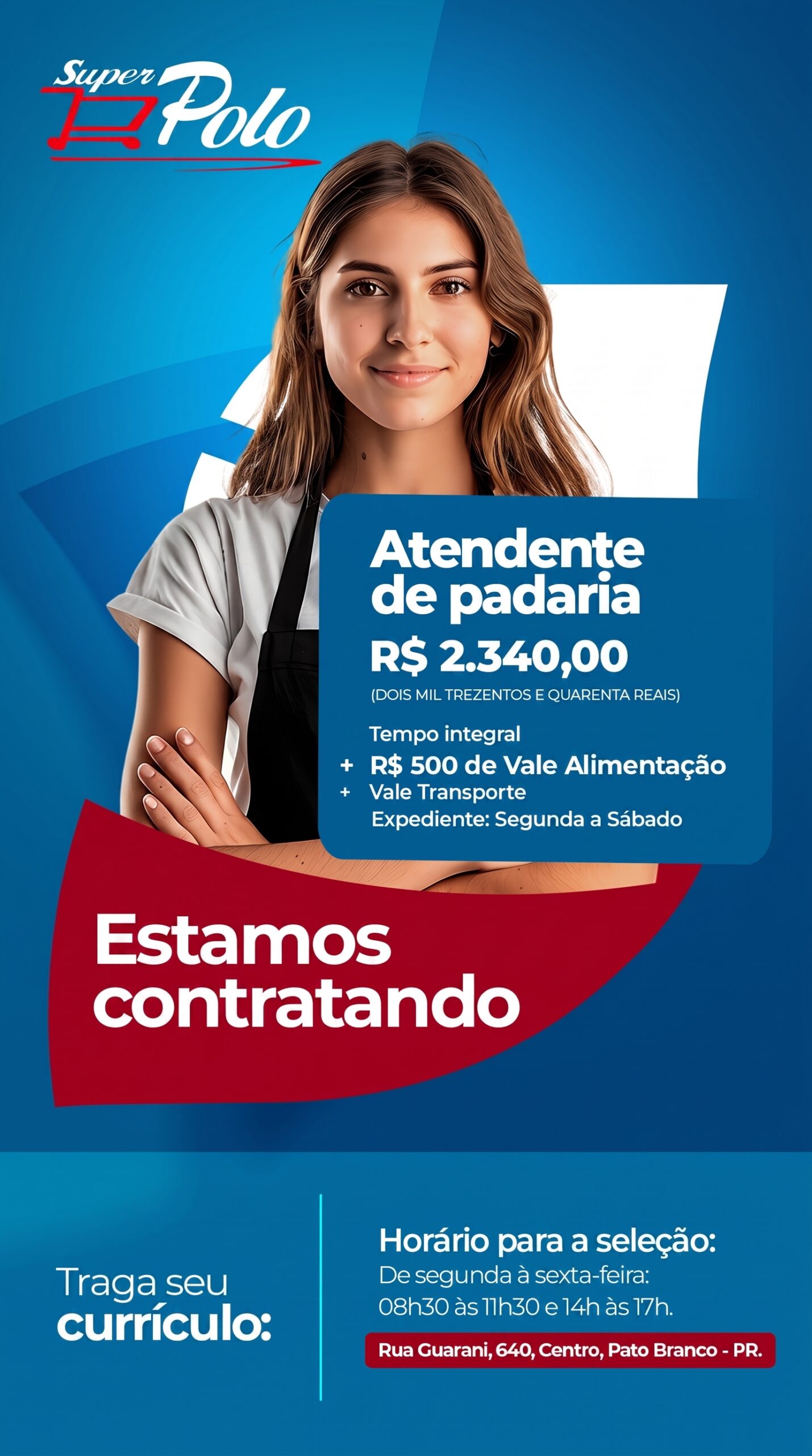 Vaga_Atendente Padaria ST